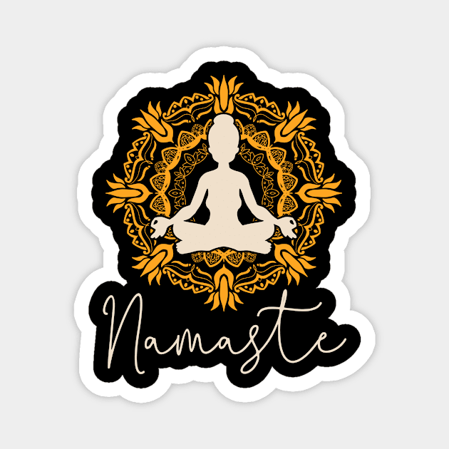 Namaste Yoga Magnet by KAWAIITEE