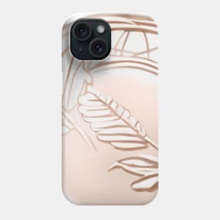 Elegant Rose Gold Botanical Emblem No. 781 Phone Case