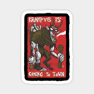 KRAMPUS IS COMING Magnet