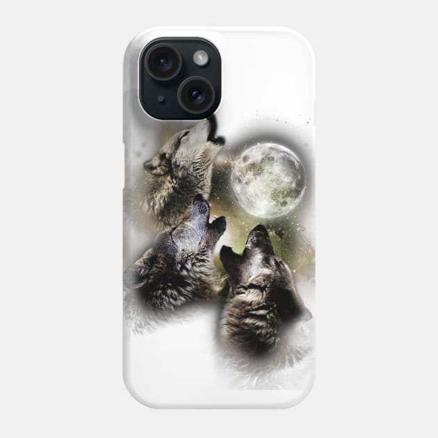 The Howling Moon Phone Case by designsbycreation