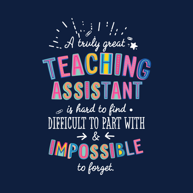 A truly Great Teaching Assistant Gift - Impossible to forget by BetterManufaktur