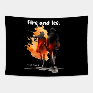 Valentine's Day: Fire and Ice Tapestry