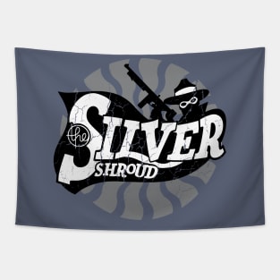 Vintage Silver Shroud Logo Tapestry