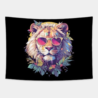 cool lion Tapestry