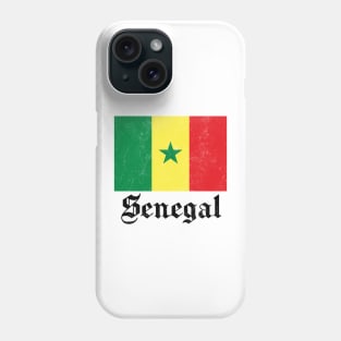 Senegal / Vintage-Style Flag Design Phone Case