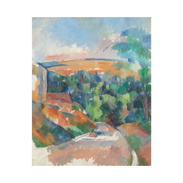 The Bend in the Road by Paul Cezanne by Classic Art Stall