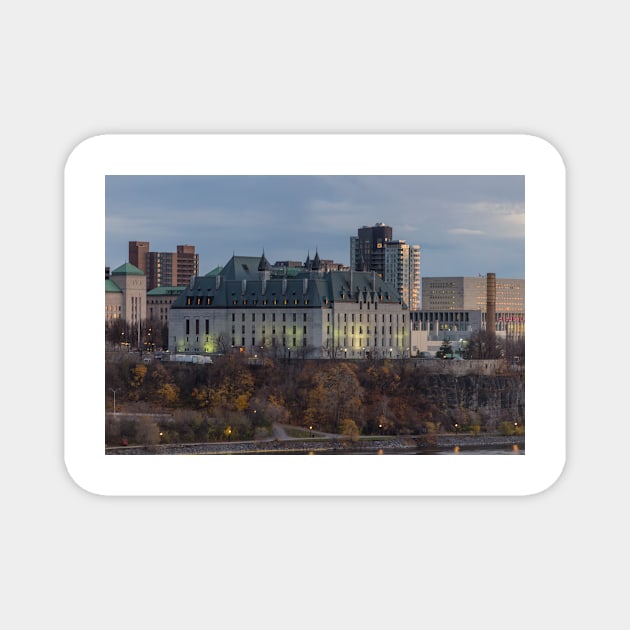 Supreme Court of Canada building Magnet by josefpittner