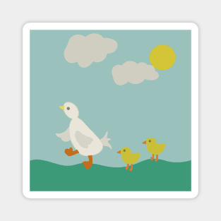 Mama Duck and Babies - Following the Leader Magnet