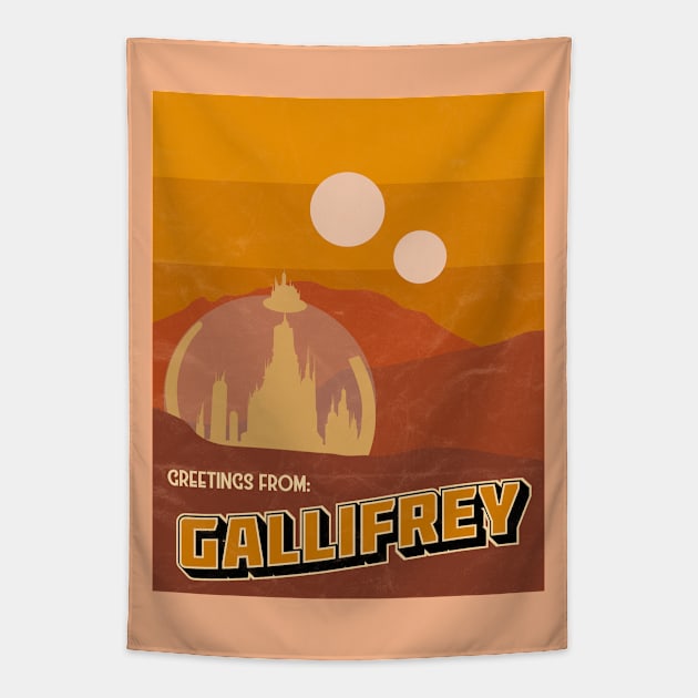 Greetings From Gallifrey Tapestry by EbukaAmadiObi19