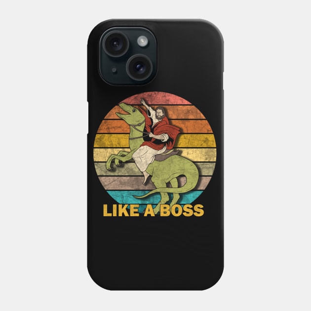 Jesus on a Raptor Phone Case by valentinahramov