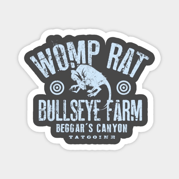 Womp Rat Bullseye Farm Magnet by MindsparkCreative