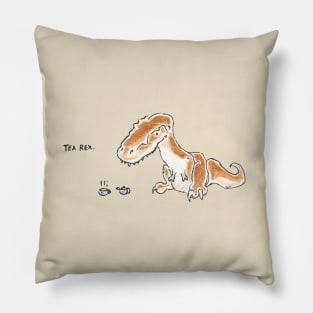 Tea Rex Pillow