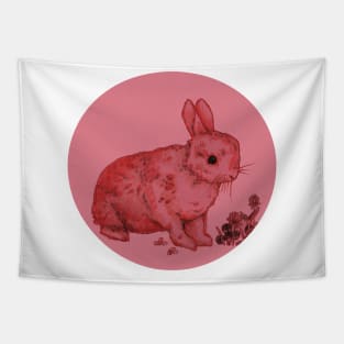 Pink Bunny Tapestry