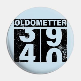 40th Birthday Oldometter 1981 Birthday Gift Pin