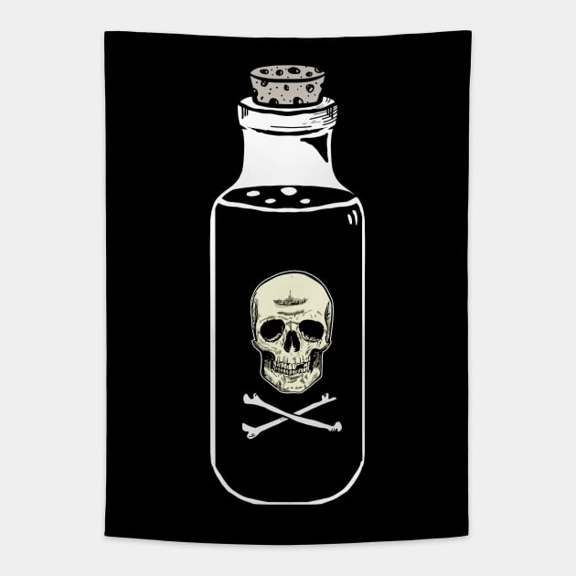 Posion Skulls Tapestry by DeathAnarchy
