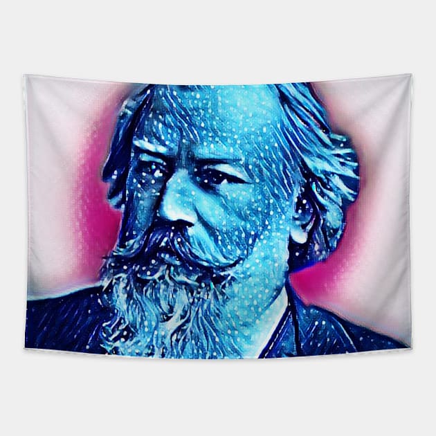 Johannes Brahms Portrait | Johannes Brahms Artwork 5 Tapestry by JustLit