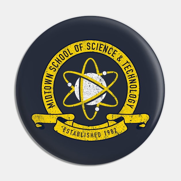 Midtown School of Science & Technology Gym Shirt Pin by huckblade
