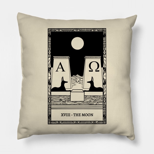 The Moon II Pillow by ETERNALS CLOTHING