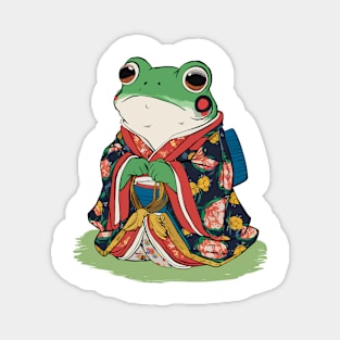 Frog in Kimono Magnet