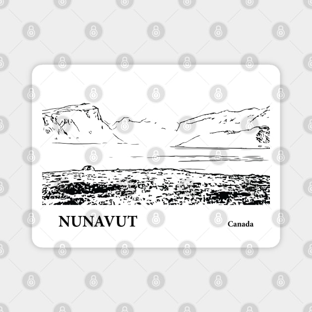 Nunavut Canada Magnet by Lakeric