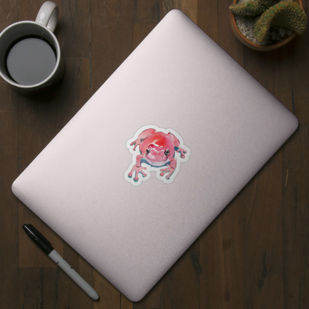 Strawberry frog - Frog - Sticker