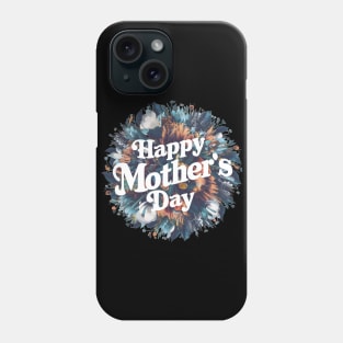 Happy mothers day, fun flowers vintage print shirt 4 Phone Case