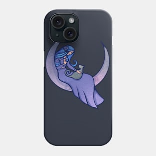 Cat Moon Goddess Phone Case