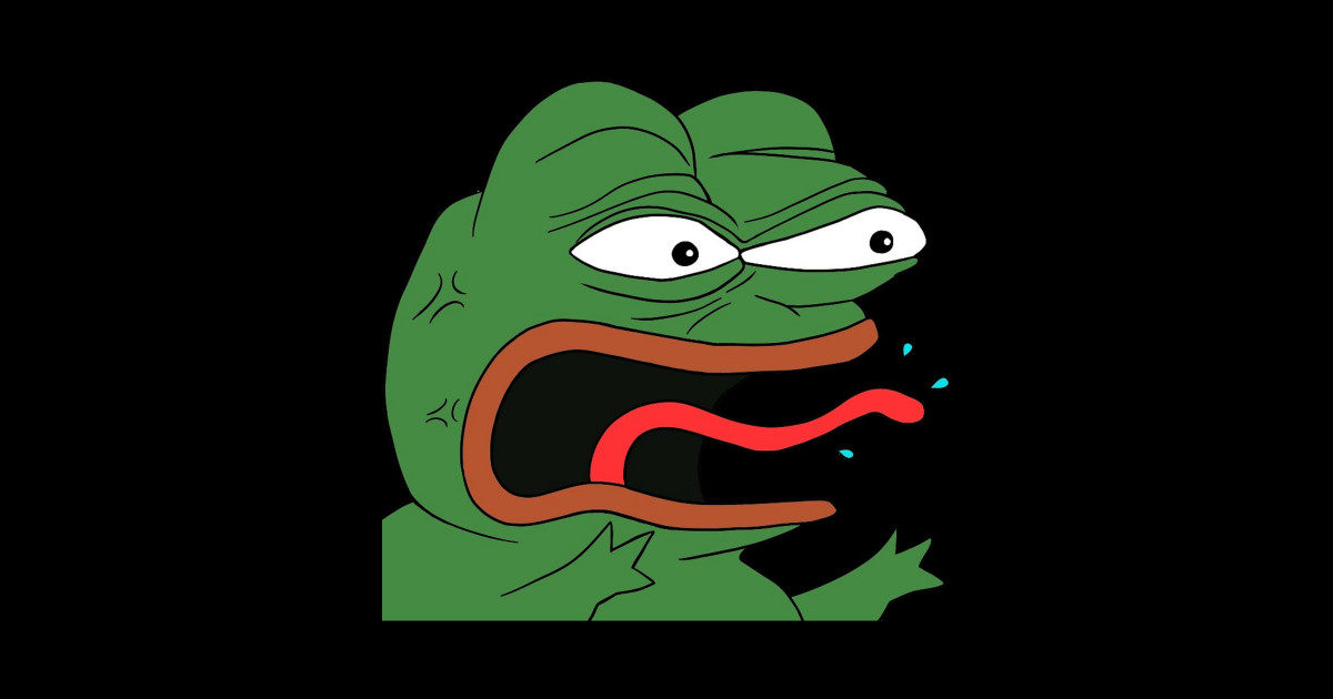 Pepe Freaks Out - Pepe The Frog - Sticker | TeePublic