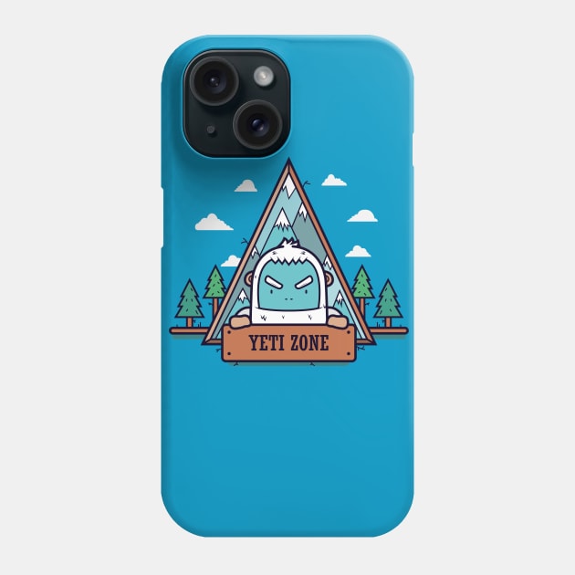 Yeti Zone: Beware Phone Case by UniqueDesignsCo