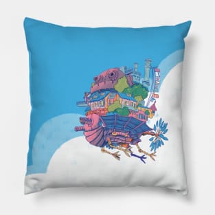 Flying Castle Pillow