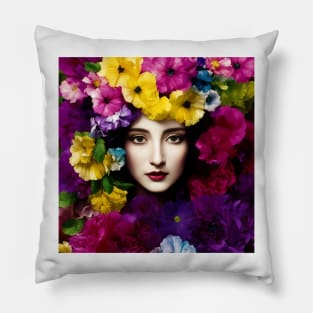 Flower Face Pillow