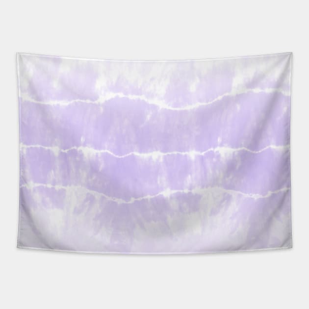 Tie-Dye Purple Stripes Tapestry by Carolina Díaz