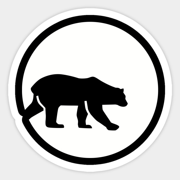 Polar Bear Moon Polar Bear Sticker Teepublic