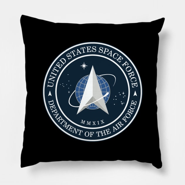 Space Force Emblem Pillow by ConservativeMerchandise