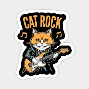 Cat rock Magnet