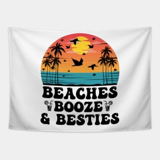 Beaches Booze & Besties Tapestry