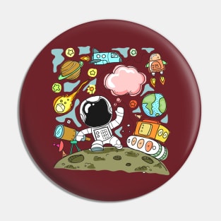 Astronaut Theme Pin