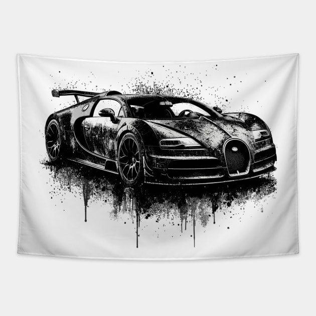 Bugatti Veyron Tapestry by Vehicles-Art