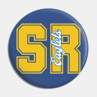 SunRidge Eaglets Collegiate Lettering Yellow Pin