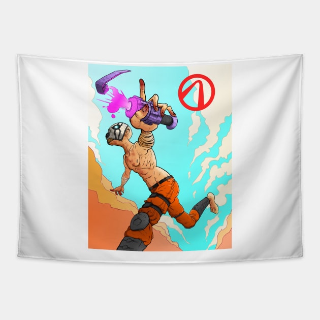 Borderlands Psycho Tapestry by LiamCallebout