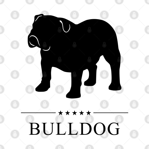 Bulldog Black Silhouette by millersye