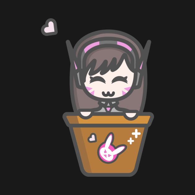 Overwatch D.Va chibi by illustratorjake1