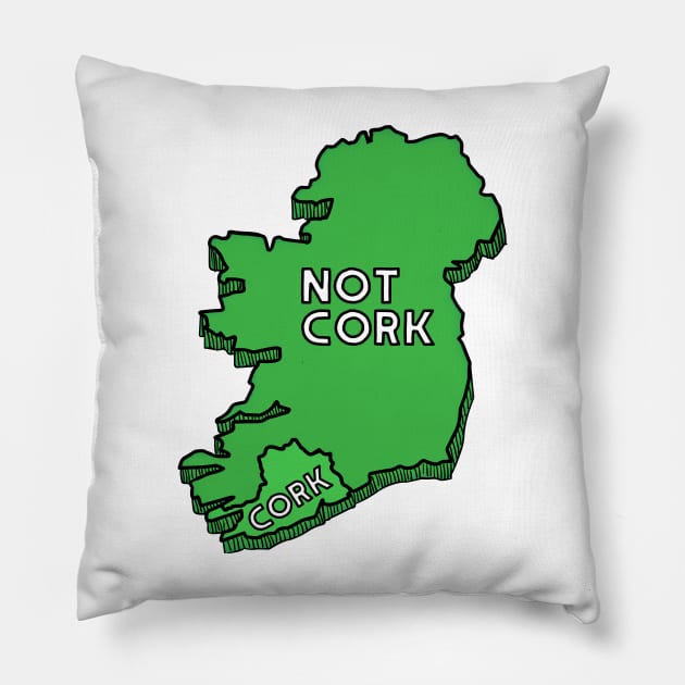 Cork/Not Cork - Rebel County Pillow by feck!