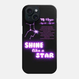 Shine Like A Star - Virgo Phone Case