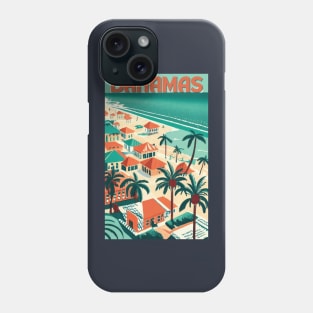 A Vintage Travel Art of the Bahamas Phone Case