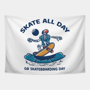 skate all day Tapestry