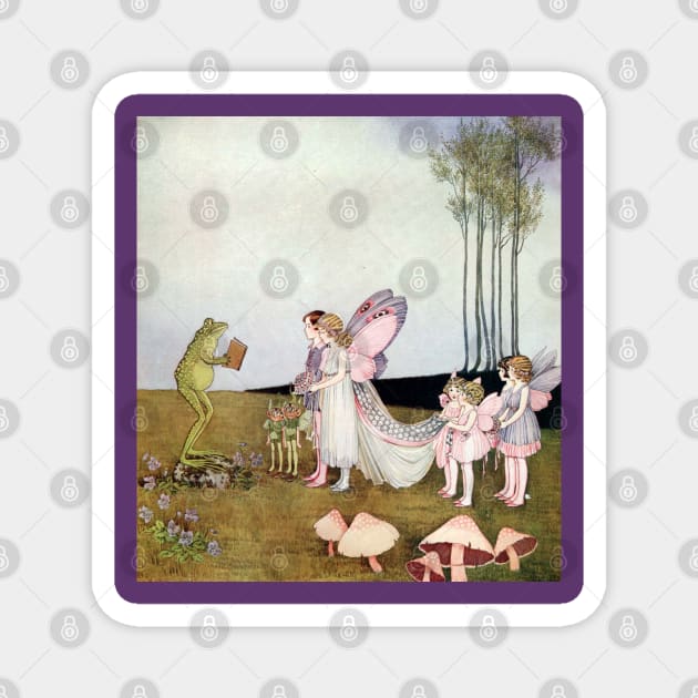 Fairy Wedding - Ida Rentoul Outhwaite Magnet by forgottenbeauty