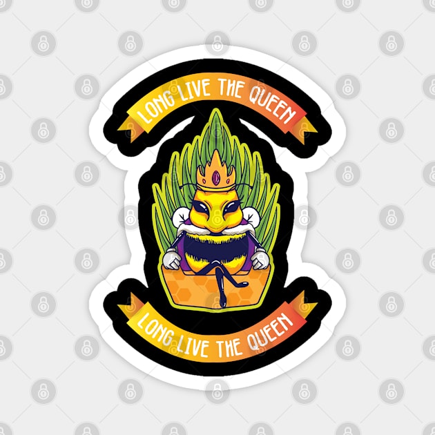 Long live the Queen Beekeeping Gift Bees Beekeeper Suit Magnet by Riffize