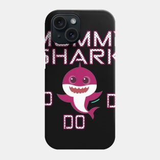 Womens Pink style Mommy Shark Phone Case