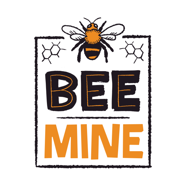 Bee Mine | Cute Valentine's Day Bee by SLAG_Creative